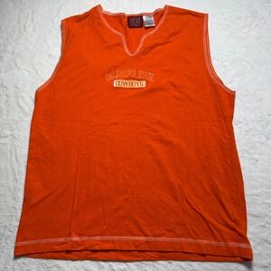 Vintage OSU Y2K Gameday Womens Oklahoma‎ State Cowboys Embroidered Tank Top Sz L